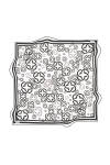 Logo Desenli 90X90 Aker İpek Tivil Eşarp 