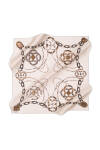 Logo Desenli 90X90 İpek Twill Eşarp 