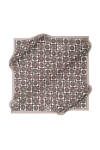 Logo Desenli 90X90 İpek Twill Eşarp 