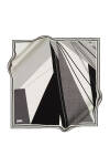 Geometrik Desenli 90X90 Pierre Cardin Krep Saten Eşarp 