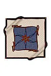 Logo Desenli 90X90 İpek Twill Eşarp 