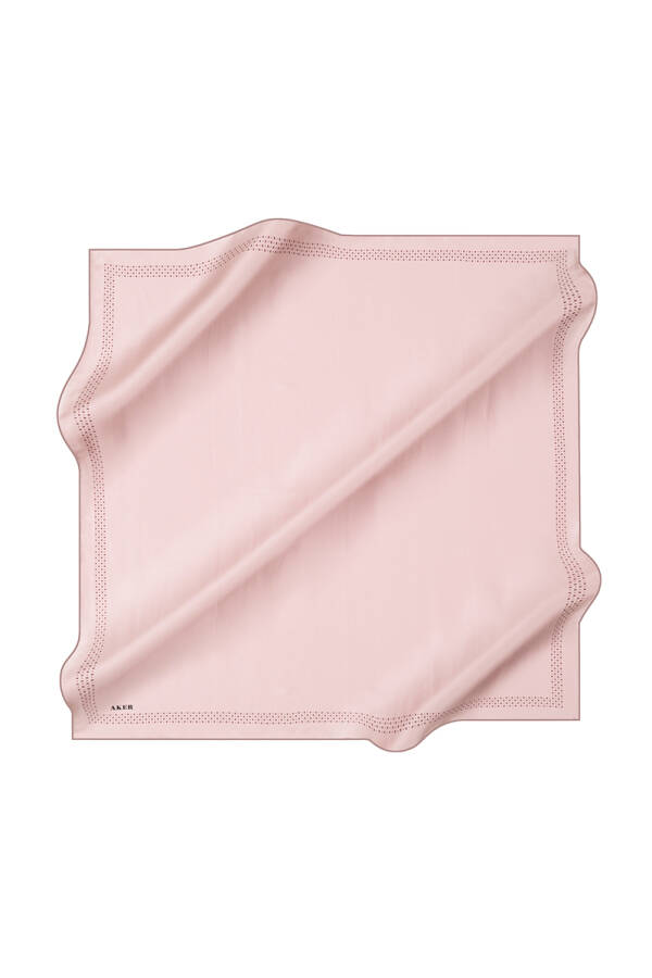 Renkli 90X90 Aker İpek Tivil Eşarp - 1