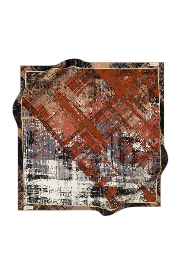 Fırça Desenli 90X90 Pierre Cardin Tivil Eşarp - 1