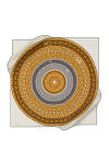 Zincir Desenli 90X90 Pierre Cardin Crepe Saten Eşarp 
