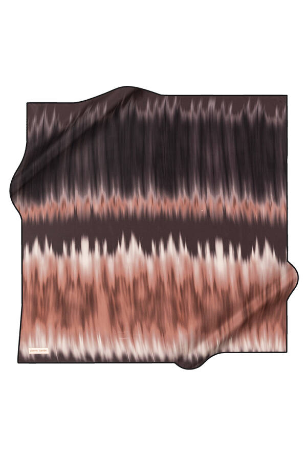 Fırça Desenli 90X90 Pierre Cardin Krep Saten Eşarp - 1
