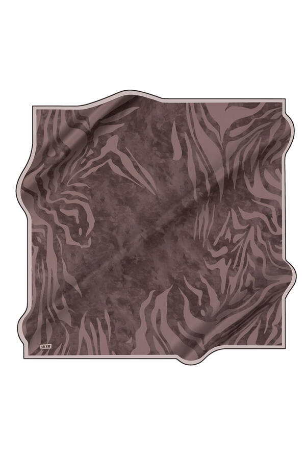 Renkli 90X90 İpek Krep Saten Eşarp - 1