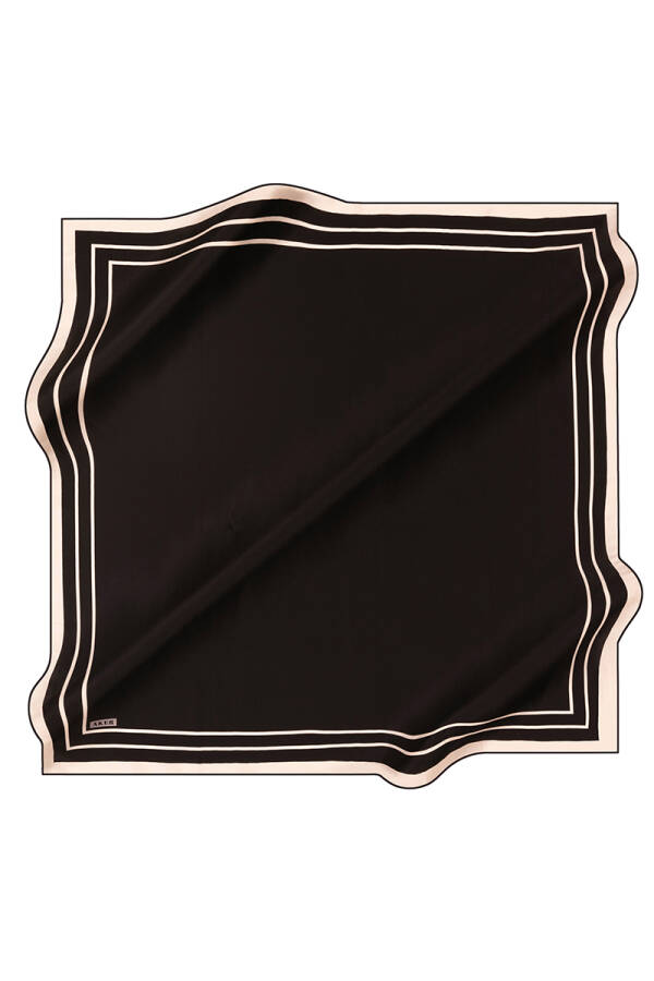 Düz Renk 90X90 Aker İpek Krep Saten Eşarp - 1