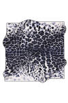Leopar Desenli 90X90 İpek Krep Saten Eşarp 