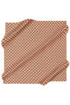 Geometrik Desenli 90X90 İpek Krep Saten Eşarp 