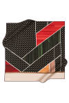Geometrik Desenli 90X90 Pierre Cardin Crepe Saten Eşarp 