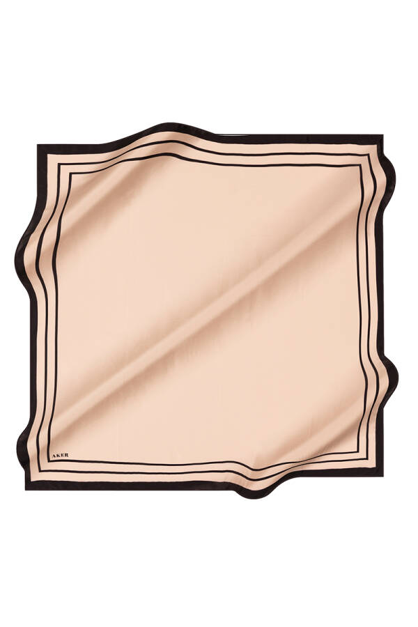 Düz Renk 90X90 Aker İpek Krep Saten Eşarp - 1