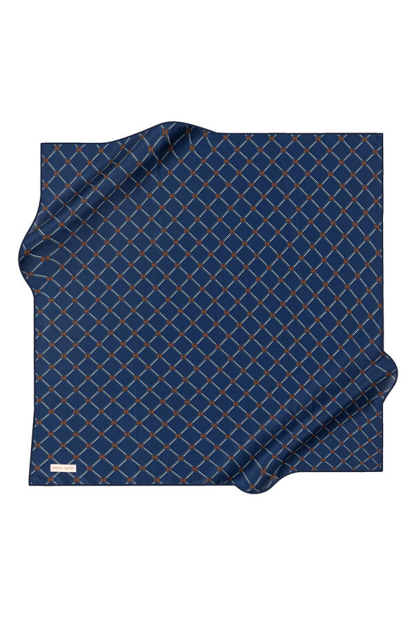 Geometrik Desenli 90X90 Pierre Cardin Tivil Eşarp - 1