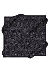 Geometrik Desenli 90X90 İpek Krep Saten Eşarp 