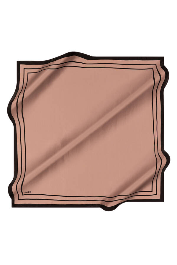 Düz Renk 90X90 Aker İpek Krep Saten Eşarp - 1