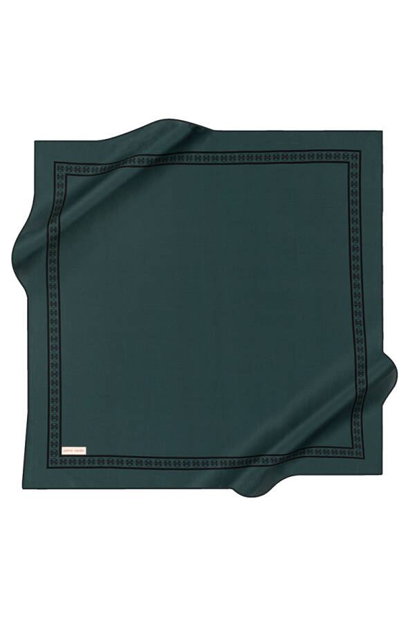 Renkli 90X90 Pierre Cardin Krep Saten Eşarp - 1
