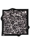 Fırça Desenli 90X90 Pierre Cardin Crepe Saten Eşarp 