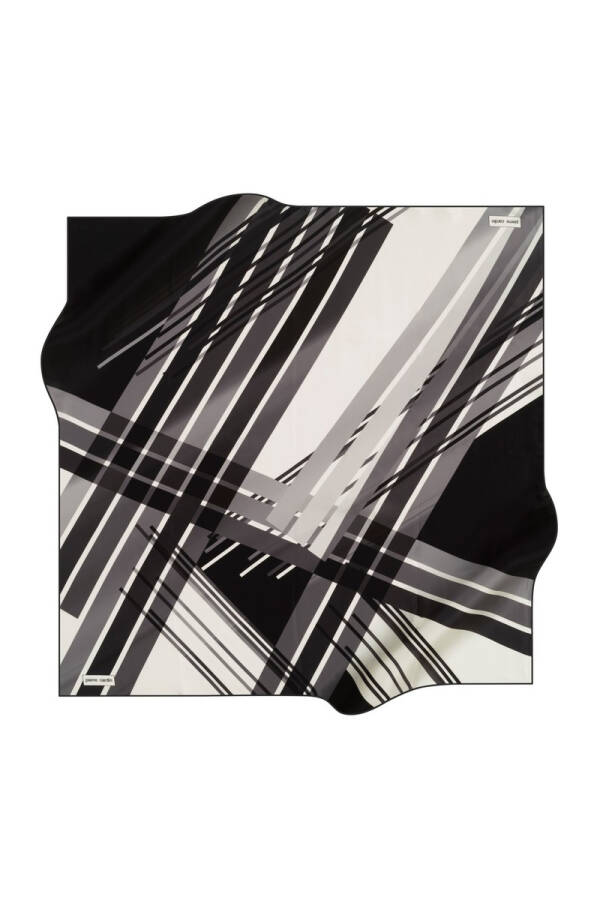 Geometrik Desenli 90X90 Pierre Cardin Tivil Eşarp - 1