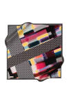 Geometrik Desenli 90X90 Pierre Cardin Krep Saten Eşarp 