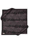 Zebra Desenli 90X90 İpek Krep Saten Eşarp 