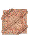 Çiçek Desenli 90X90 İpek Twill Eşarp - 1