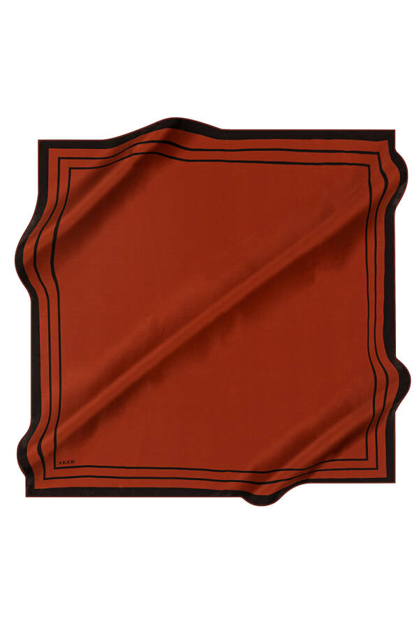 Düz Renk 90X90 İpek Twill Eşarp - Aker