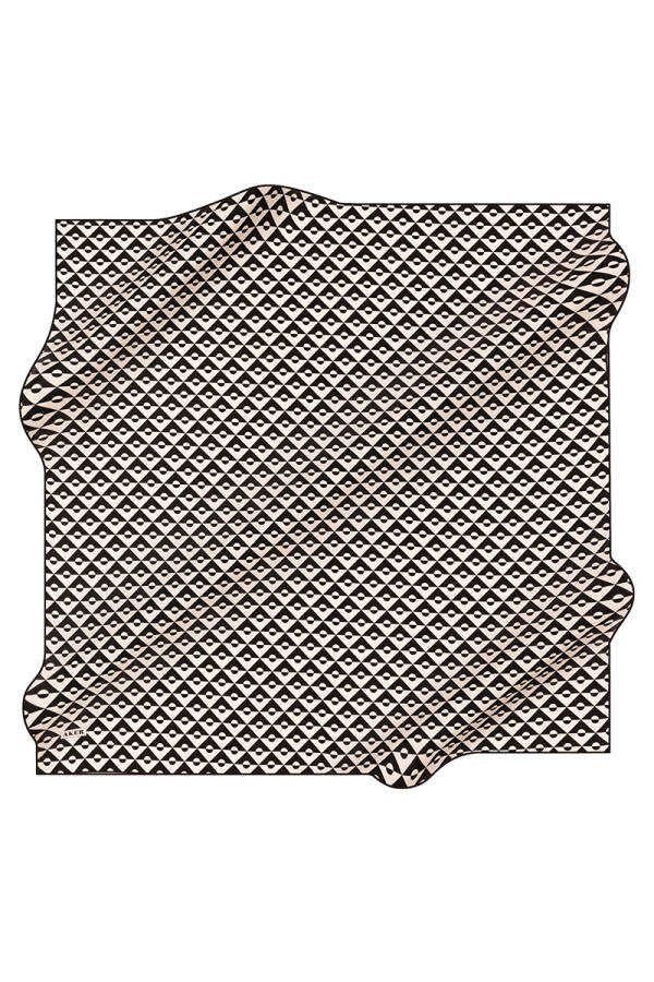 Renkli 90X90 İpek Tivil - 1