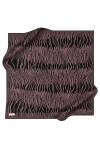 Zebra Desenli 90X90 İpek Krep Saten Eşarp 
