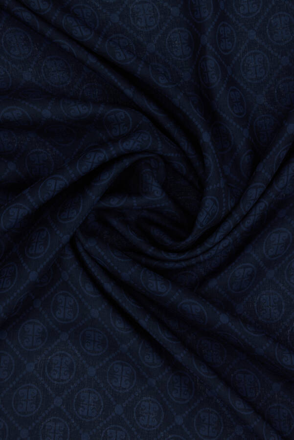 Lacivert 100X100 Elegans Eşarp - 3