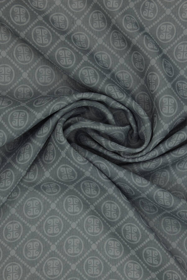Gri 100X100 Elegans Eşarp - 3