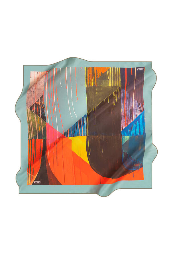 Fırça Desenli 90X90 İpek Tivil - 1