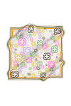 Logo Desenli 90X90 İpek Krep Saten 