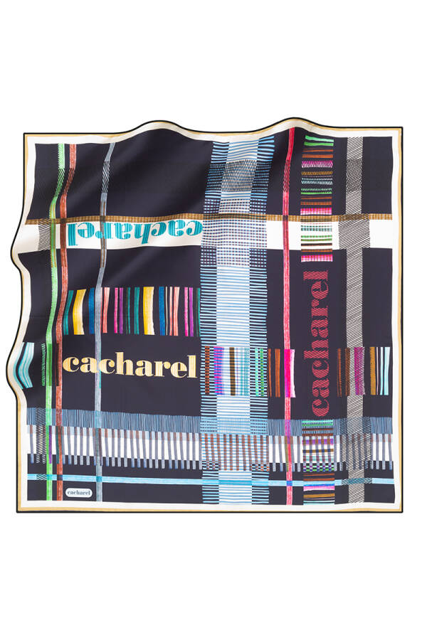 Geometrik Desenli 90X90 Cacharel Tivil - 1