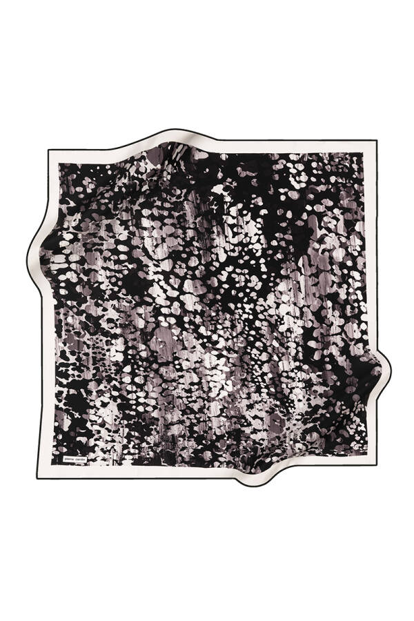 Renkli 90X90 İpek Twill Eşarp - 1