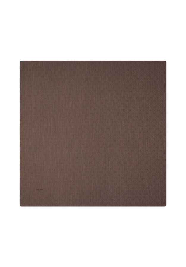 Renkli 100X100 K.Pierre Cardın Logolu İpek Koton Jakar - Pierre Cardin