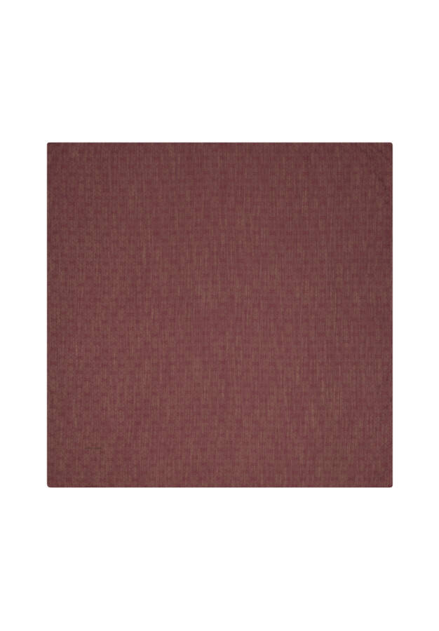 Renkli 100X100 Pierre Cardın Logolu İpek Koton Jakar Eşarp - Pierre Cardin