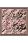 Kahverengi 90X90 İpek Krep Saten Eşarp 