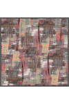Koyu Gri 90X90 İpek Twill Eşarp 