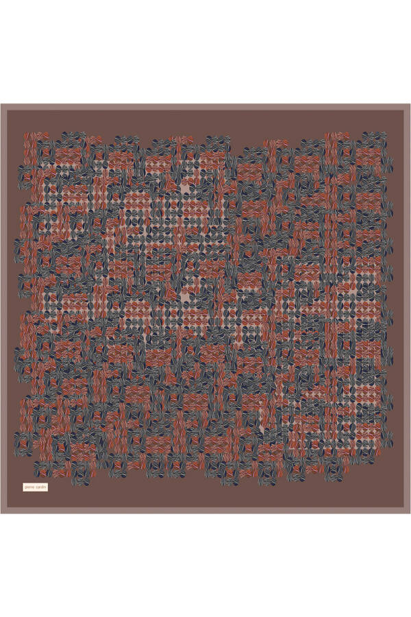 Vizon 90X90 İpek Krep Saten Eşarp - Pierre Cardin