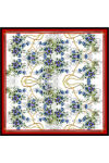 Kırmızı 90X90 İpek Krep Saten Eşarp 