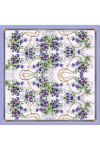 Lila 90X90 İpek Krep Saten Eşarp 