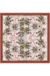 Pembe 90X90 İpek Krep Saten Eşarp 