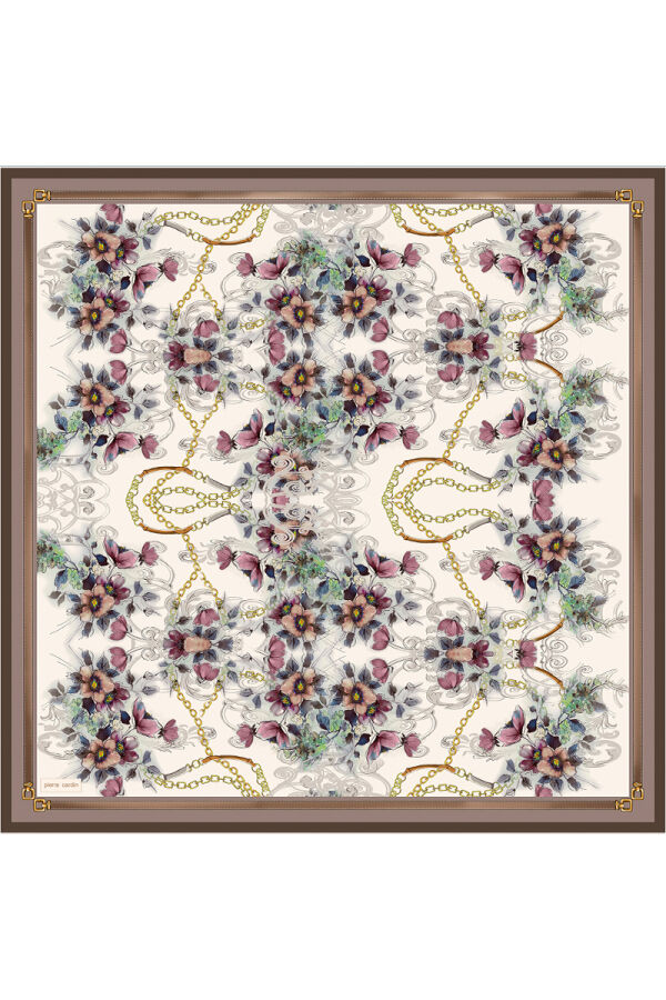 Vizon 90X90 İpek Twill Eşarp - 1