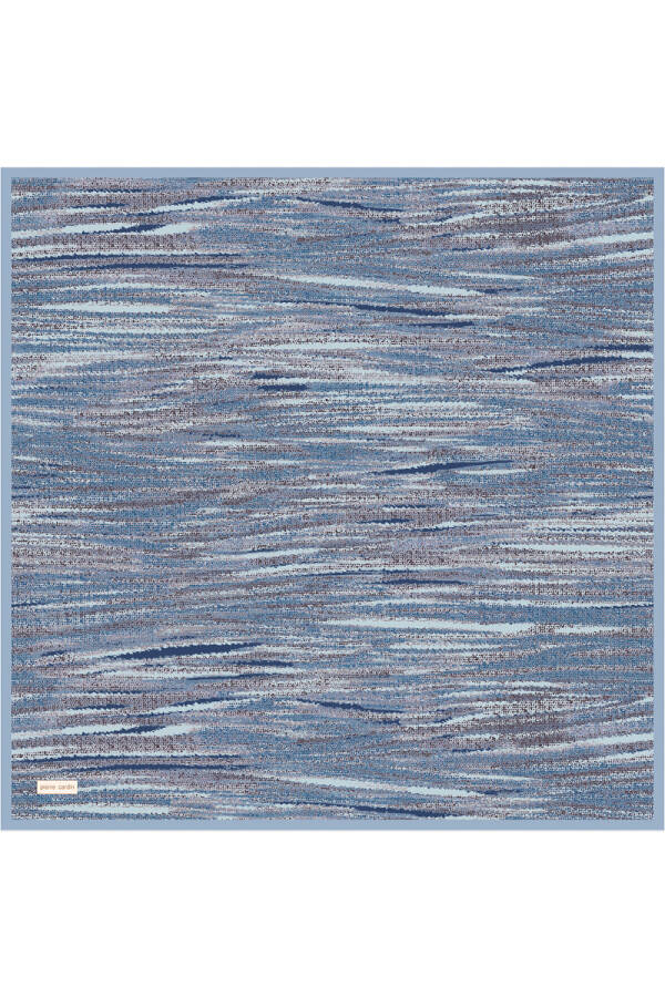 Mavi 90X90 İpek Twill Eşarp - 1