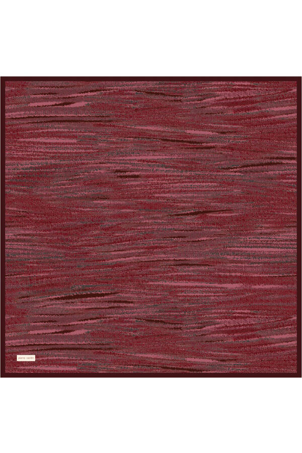 Bordo 90X90 İpek Twill Eşarp - 1