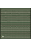 Yeşil Logo Desenli İpek Twill Eşarp 