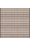Kahverengi Logo Desenli İpek Twill Eşarp 