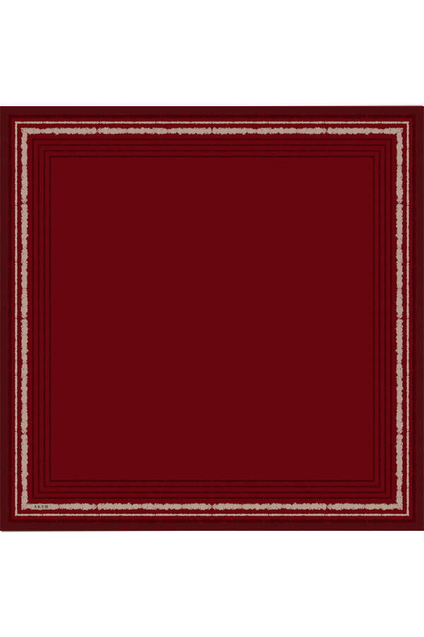 Kırmızı İpek Twill Eşarp - 1