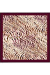Bordo İpek Twill Eşarp 