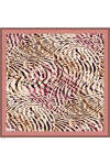 Pembe İpek Twill Eşarp 