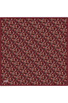 Bordo İpek Twill Eşarp 